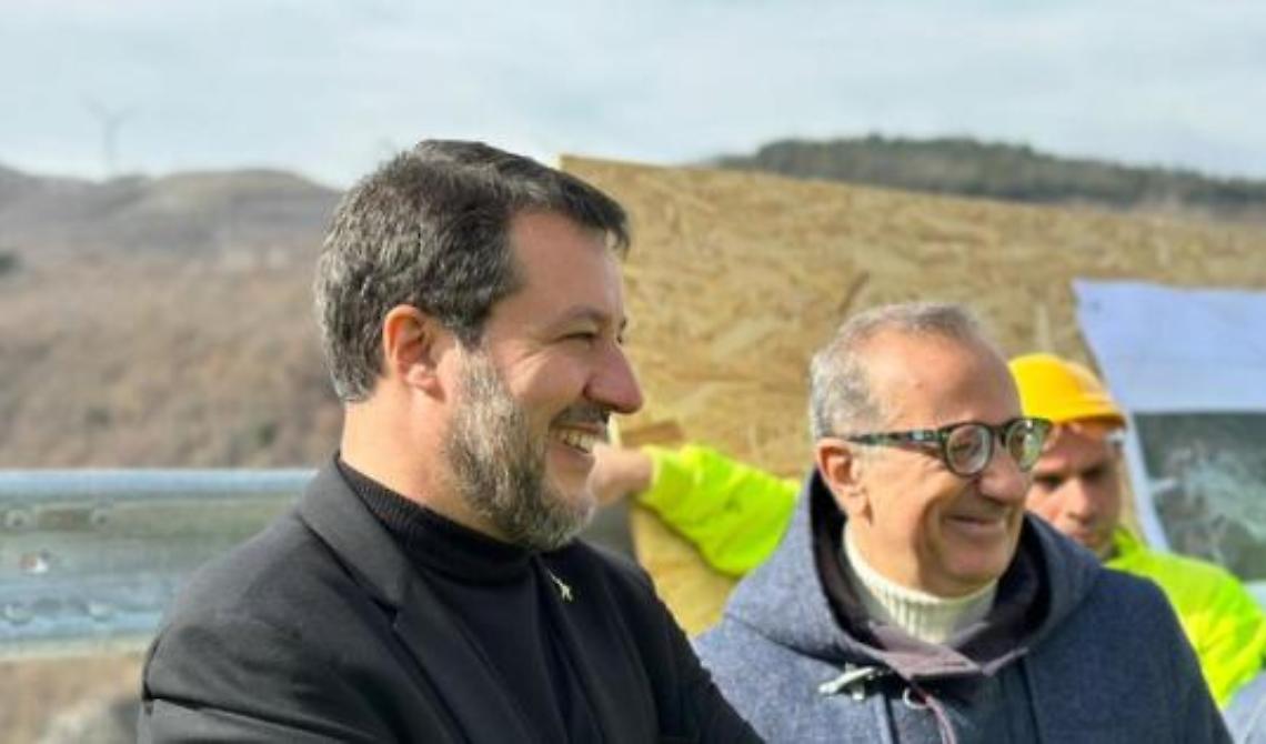 Salvini a sorpresa nel cantiere della statale 658: quale futuro per la Basilicata?