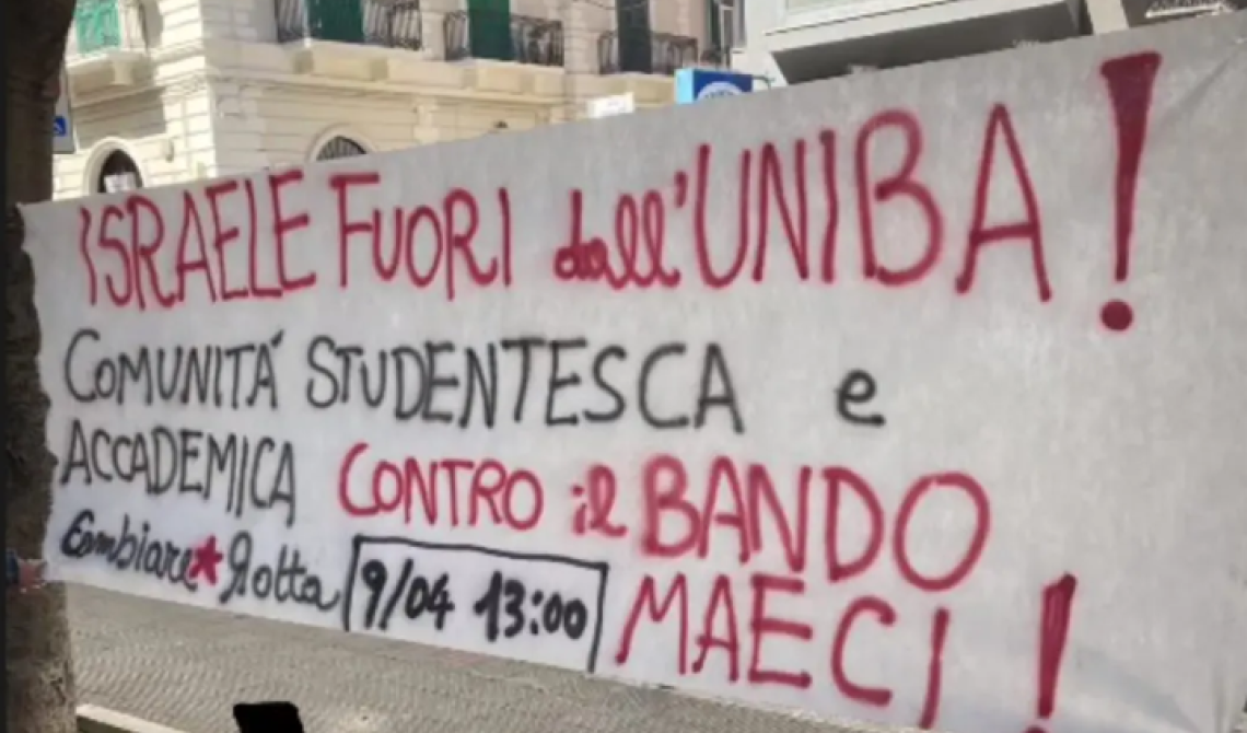 L'università di Bari e il "no" ad Israele: un approfondimento