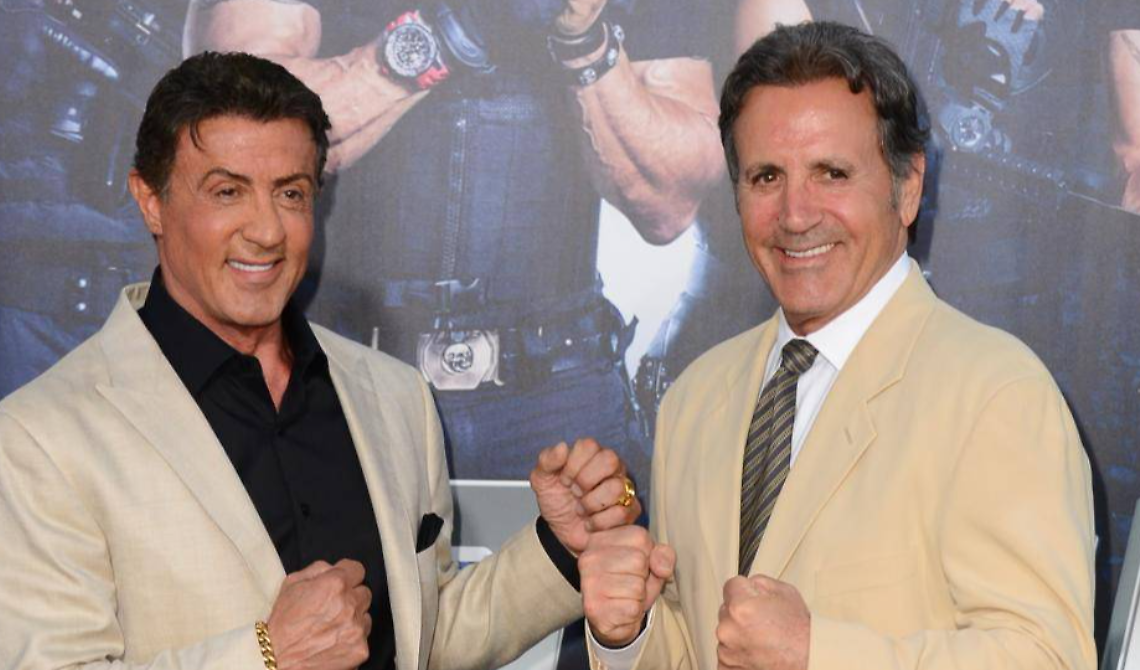 Sylvester Stallone e suo fratello Frank a Gioia del Colle per ricevere la cittadinanza onoraria dal Comune d'origine della loro famiglia