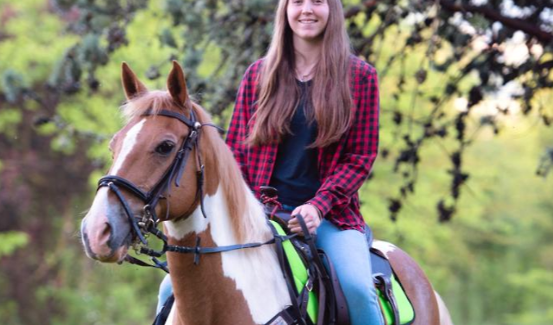 Parco della Grancia, la brigantessa a cavallo è Siria Rosa, aviglianese purosangue come Ninco Nanco