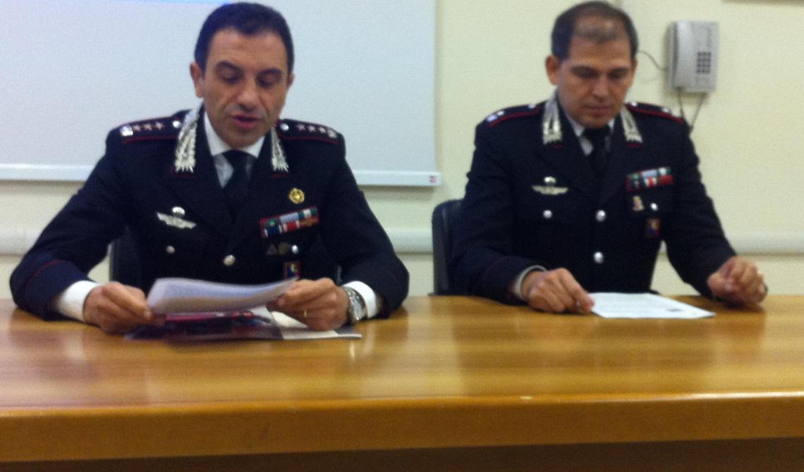 Il colonnello Basilicata e il tenente colonnello Del Gaudio