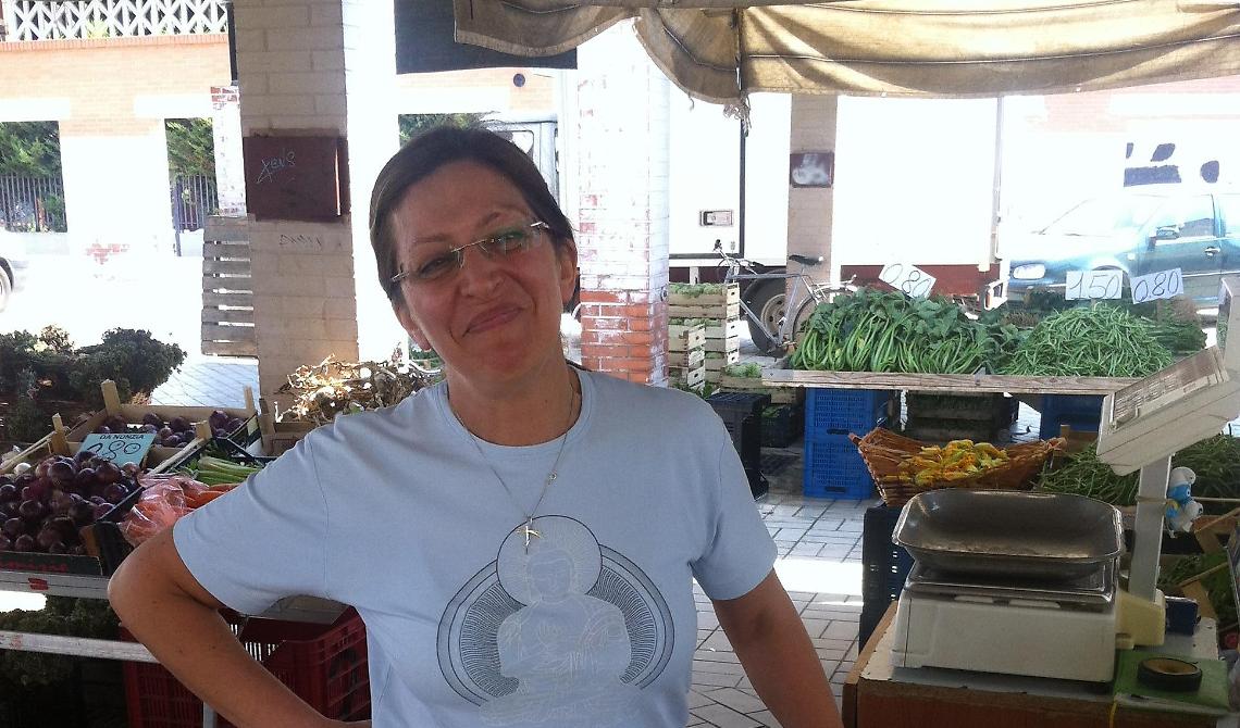 Nunzia una delle ambulanti del Mercato di Viale Pinto