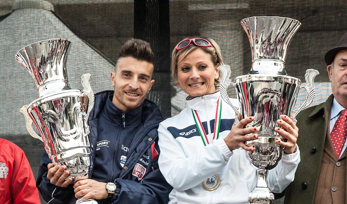 Dario e Alessandra, il re e la regina della "Foggia City Half Marathon"