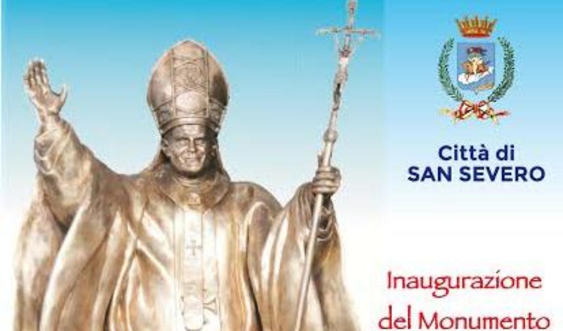 A San Severo un monumento per Papa Giovanni Paolo II