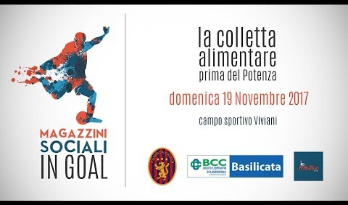 «Fai un goal alla povertà»: Potenza calcio, Bcc Basilicata e Magazzini sociali raccolgono derrate alimentari prima della partita