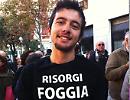 Le foto del sit-in di protesta contro il racket e la mafia in viale della stazione a Foggia, vicino al negozio distrutto di Bibop