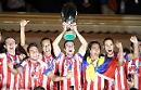 L'Atletico Madrid da Mongelli, prima dell'incontro con il Foggia