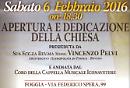 Deo gratias! Sabato inaugurazione della Parrocchia San Filippo Neri