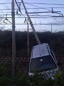 Ortanova, auto su binari: traffico ferroviario in tilt