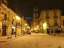Foggia, il silenzio di una notte magica ovattata di neve