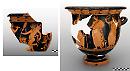 Irsina, il vaso cratere ora è completo: gli archeologi hanno inserito il frammento mancante