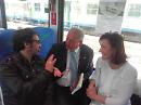 Mollica in viaggio coi libri sul binario Potenza-Avigliano