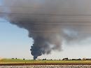 Foggia, in fiamme la discarica di ecoballe in Via Castelluccio 