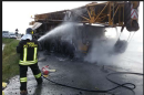 San Giovanni Rotondo: fiamme avvolgono una gru all'interno di un cantiere edile