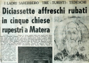Il documentario sui furti nelle chiese rupestri di Matera alla Biennale di Firenze