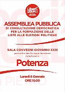 Politiche 2018, l'assemblea pubblica di Liberi e Uguali a Potenza