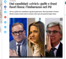 Il Corsera bacchetta i candidati «civici» del Pd. E ci sono anche le gaffe di Francesca Barra