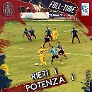 Rieti e Potenza non si fanno male: allo stadio Scopigno finisce 1 a 1