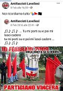 Vergognosa difesa delle foibe su una pagina antifascista di Lavello