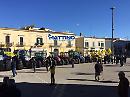 100 trattori Coldiretti in piazza a Cerignola per la giornata del ringraziamento, il vescovo Renna duro contro agromafia e caporalato