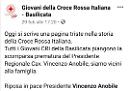 L’abbraccio dei social al presidente regionale della Croce rossa Vincenzo Anobile