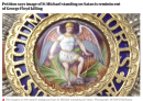 E siamo alla follia: «Rimuovere San Michele che schiaccia Satana perché ricorda l'uccisione di George Floyd»