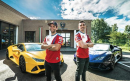 Una "sbandata" in Lamborghini per il campione delle due ruote Michele Pirro