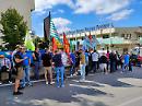 Stellantis: a Via Verrastro sit-in dei sindacati della logistica che consegnano un documento a Bardi