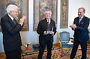 La Penna d'oro a Baricco e quella Giovani talenti a Cecilia Sala: premiazione con il presidente Mattarella e il sottosegretario Moles