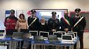 Restituiti a una scuola emiliana 21 computer rubati da due ladri di Cerignola, scoperti dai carabinieri di Matera 