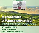 "Agricoltura e fauna selvatica - criticità e prospettive locali": il convegno a Vietri di Potenza 