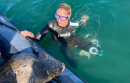 La Divina Federica Pellegrini adotta e libera in mare Libera, la tartaruga salvata e curata a Manfredonia