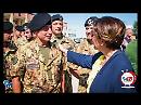 Il Ministro della Difesa Elisabetta Trenta passa in rassegna l'Esercito a Foggia