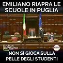 Chiusura delle scuole, Lovecchio: «Non si gioca con la vita della gente, Emiliano riapra le scuole»