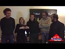 Brindando con Manila Nazzaro e Savino Zaba: auguri a tutti