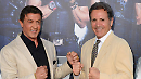 Sylvester Stallone e suo fratello Frank a Gioia del Colle per ricevere la cittadinanza onoraria dal Comune d'origine della loro famiglia